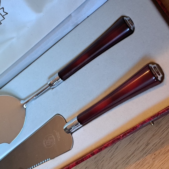 Vintage Glo hill cake cutting set - Picture 3 of 7